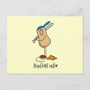 Baseball-Nuss-T-Shirts und Geschenke Postkarte