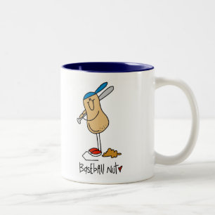 Baseball-Nuss-Tasse Zweifarbige Tasse