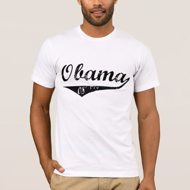 Baseball Obama 08 T-Shirt (Vorderseite)