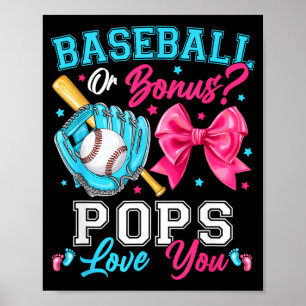 Baseball Oder Schleifen - Dein Papa Liebt Dich - G Poster