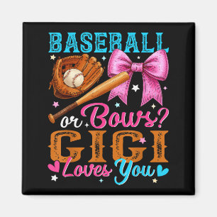 Baseball Oder Schleifen Gigi Liebt Dich Geschlecht Magnet