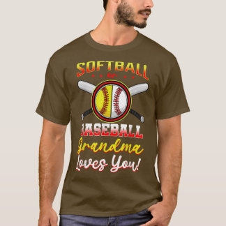 Baseball- oder Softball-Oma-Lieben, die Sie erlebe T-Shirt