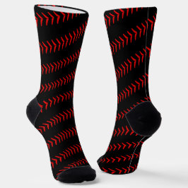 Baseball oder Softball Player Rote Schnürsenkel au Socken