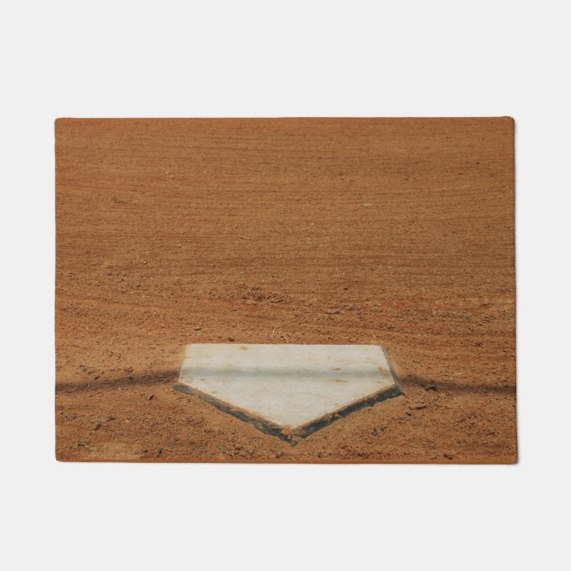 Baseball oder Softball Zuhause Plate Door Mat Fußmatte (Vorderseite)