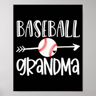 Baseball-Oma-Shirt vom Enkel Süßer Pfeil Poster