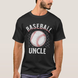 Baseball Onkel Ball Herz Onkel Vater's Day Spuk T-Shirt