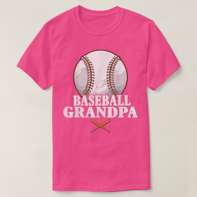 Baseball Opa Funny Baseball Großvater  T-Shirt (Design vorne)