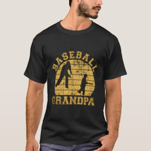 Baseball Opa Großvater Grandson Proud Papa D T-Shirt