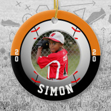 Baseball Orange Black Team Colors