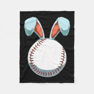 Baseball Ostern Sonnige Ohren Ostereier Jäger Bas Fleecedecke