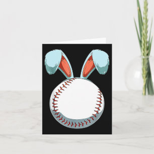 Baseball Ostern Sonnige Ohren Ostereier Jäger Bas Karte