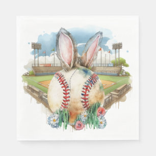 Baseball-Ostern-Thema Serviette