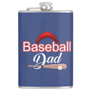 Baseball Papa-Familie sportlich motiviert modernen Flachmann