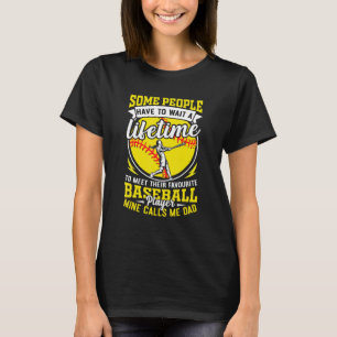 Baseball Papa mein Lieblingsspieler nennt mich Pap T-Shirt