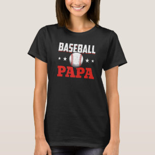 Baseball Papa stolz auf Baseballspieler-Vater T-Shirt