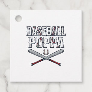 Baseball Papa Vintage-Ätz-Shirt-Design_1 Geschenkanhänger
