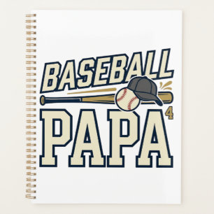 Baseball Papa Vintage Gravur Shirt Design_1 Planer