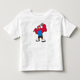 Baseball-Papagei Kleinkind T-shirt