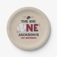 Baseball-Papierplatte 7"