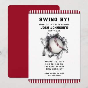 Baseball-Party Einladung