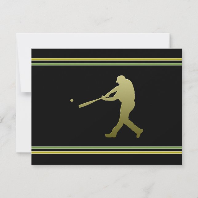 Baseball-Party Einladung (Vorderseite)