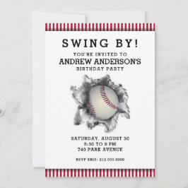 Baseball-Party Einladung