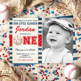 Baseball Party Slugger Rookie Sports Boy Geburtsta Einladung