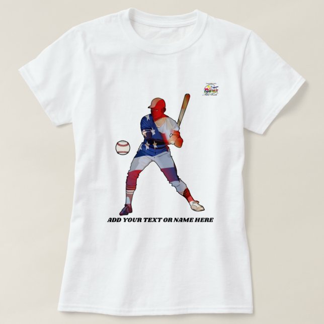 Baseball-Patriotismus T-Shirt (Design vorne)