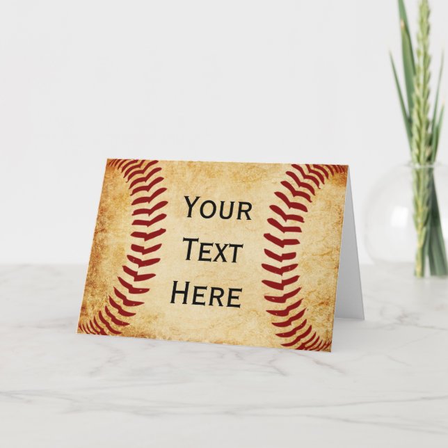Baseball Personalisiert Karte (Vorderseite)