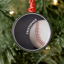 Baseball Personalisiert Ornament Aus Metall