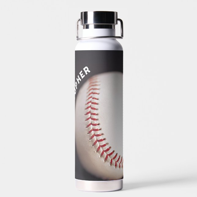 Baseball Personalisiert Trinkflasche (Rückseite)