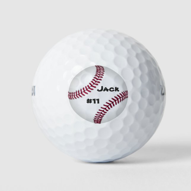 Baseball Personalisierte Golfplätze Golfball (Vorderseite)