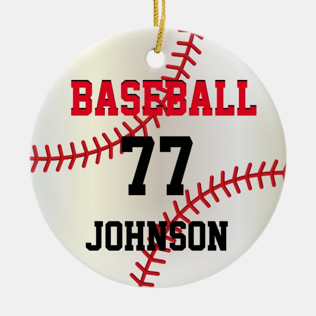 Baseball-Personalisierte Ornament (Vorne)