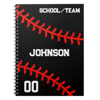Baseball Personalized Team Sport Notizblock