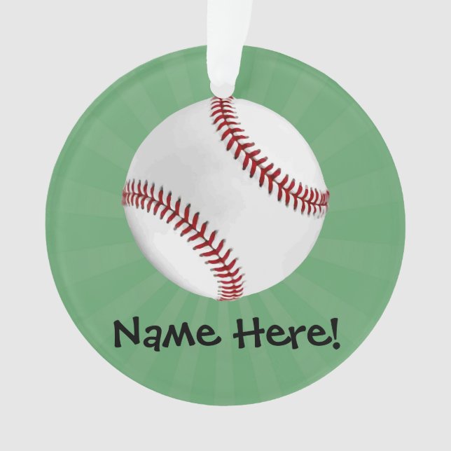 Baseball personnalisé sur Garçons verts (devant)