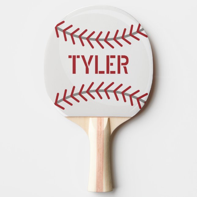 Baseball Ping Pong personalize Paddle Tischtennis Schläger (Vorderseite)