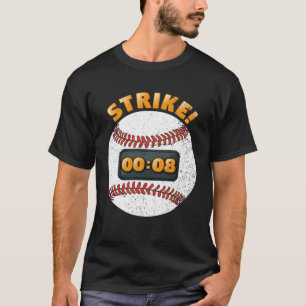 Baseball-Pitch-Uhr 15-Sekunden-Regel-Schlagmann-Bo T-Shirt