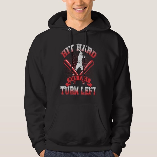 Baseball Pitcher and catcher, baseball bat Hoodie (Vorderseite)