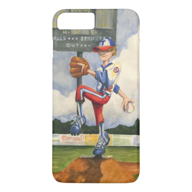 Baseball Pitcher auf dem Berg von Jay Throckmorton Case-Mate iPhone Hülle (Rückseite)