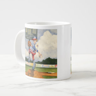 Baseball Pitcher auf dem Berg von Jay Throckmorton Jumbo-Tasse
