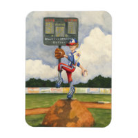 Baseball Pitcher auf dem Berg von Jay Throckmorton