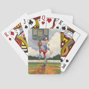 Baseball Pitcher auf dem Berg von Jay Throckmorton Spielkarten