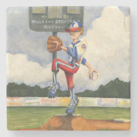 Baseball Pitcher auf dem Berg von Jay Throckmorton