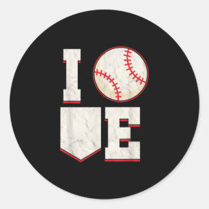 Baseball Pitcher Catcher Batter Softball Sports Runder Aufkleber