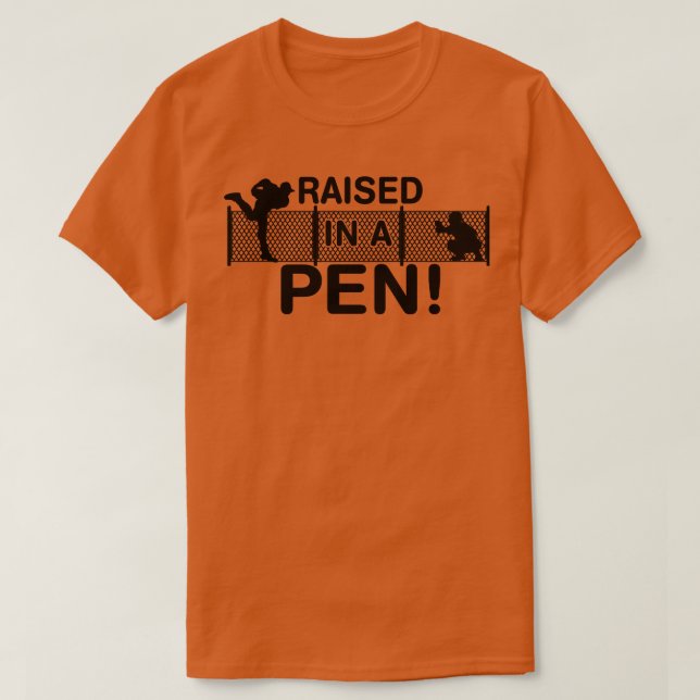 Baseball Pitcher PO Angestiegen in einem Pen Bullp T-Shirt (Design vorne)