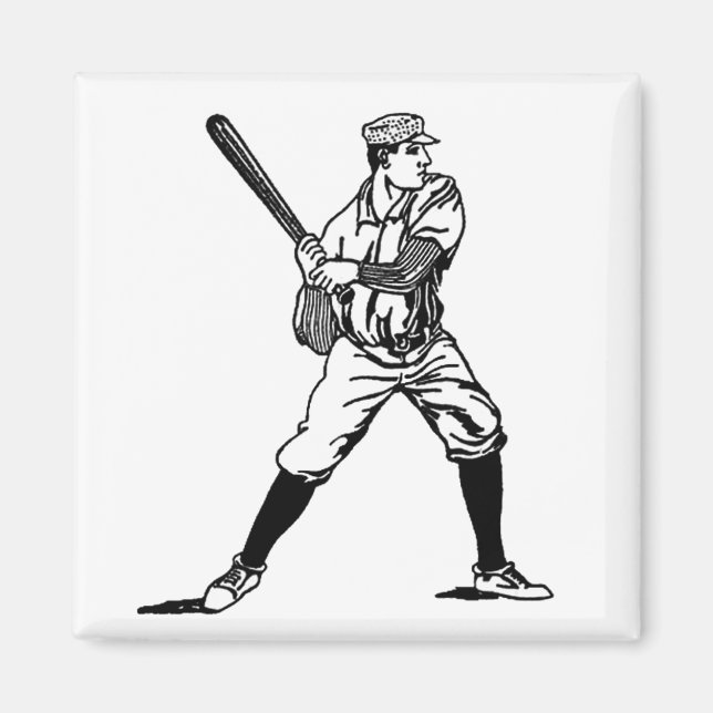 Baseball Player 3 Magnet (Vorne)