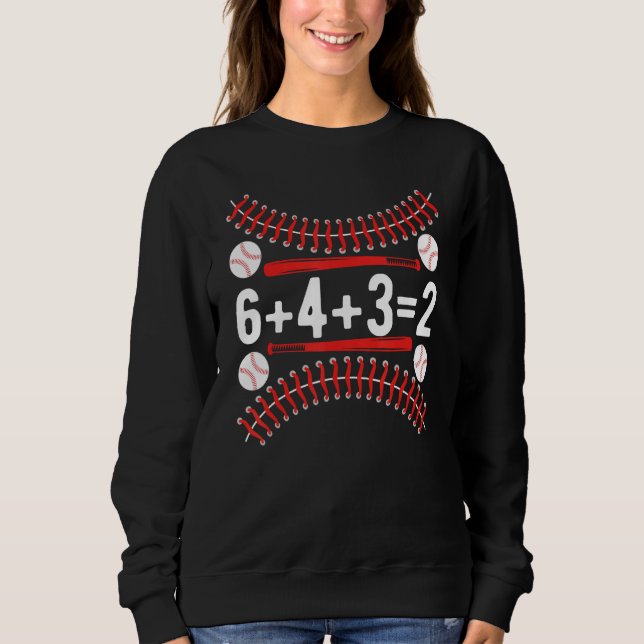 Baseball Player 6+4+32 Double Play 643 Baseball Sp Sweatshirt (Vorderseite)