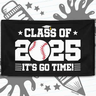 Baseball Player Abschluss Class of 2025 Senior Banner