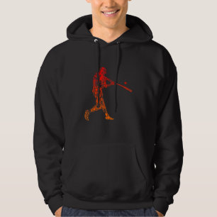 Baseball Player Batter Jugend Männer Kinder Jungen Hoodie