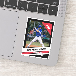 Baseball Player Benutzerdefiniertes Geschenk Schwa Aufkleber